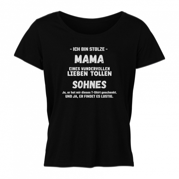 Damen T-Shirt - Ich bin stolze Mama - Verschiedene Designs [schwarz]