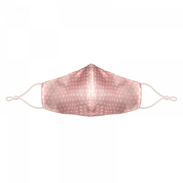 PREMIUM Seidenmaske - Rosa - mit verstellbaren Ohrenschlaufen aus echter Seide