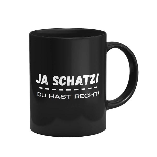 Tasse - Ja Schatz! [schwarz]