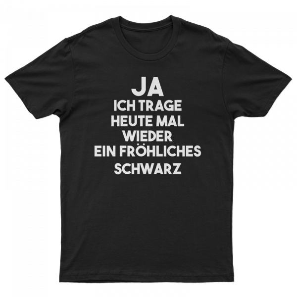 Herren T-Shirt - Fröhliches Schwarz [schwarz]