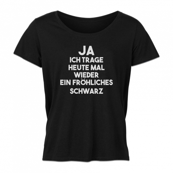 Damen T-Shirt - Fröhliches Schwarz [schwarz]