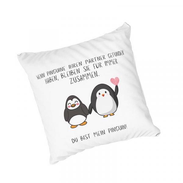Kissen - Wenn Pinguine ihren Partner [weiß]
