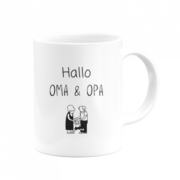 Tasse - Hallo Oma und Opa [weiß]