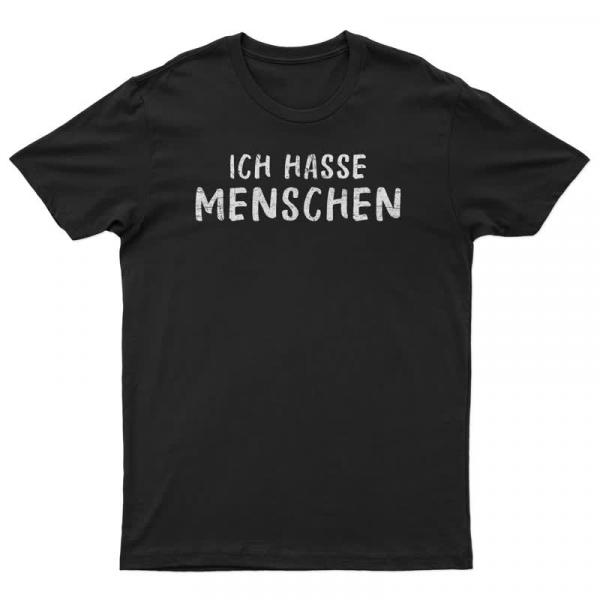 Herren T-Shirt - Ich hasse Menschen [schwarz]