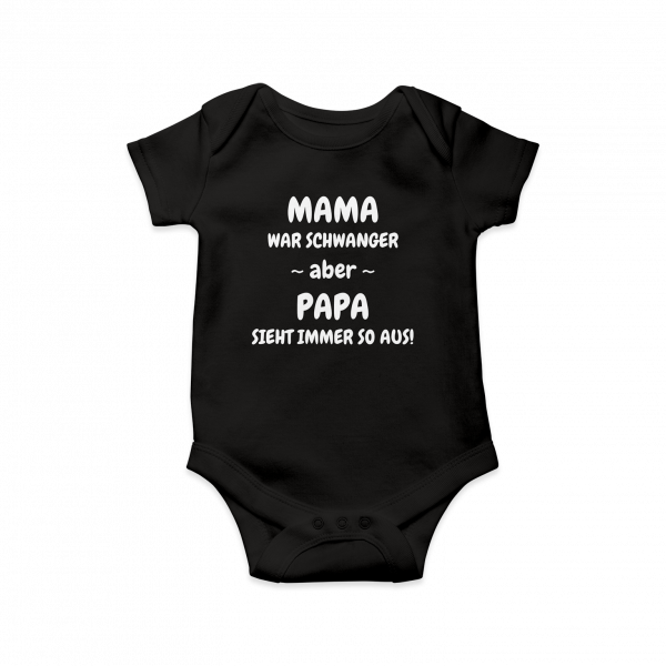 Babybody - Mama schwanger [schwarz]