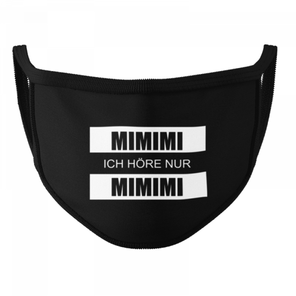 PREMIUM Gesichtsmaske - MiMiMi - Waschbar bis 60 Grad und wiederverwendbar