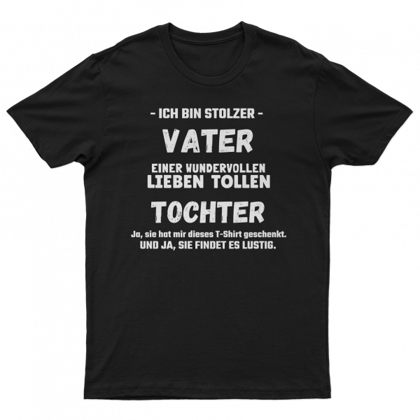 Herren T-Shirt - Ich bin stolzer Vater - Verschiedene Designs [schwarz]