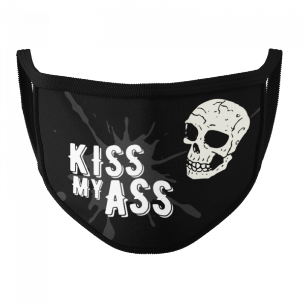 PREMIUM Gesichtsmaske - Kiss my Ass - Waschbar bis 60 Grad und wiederverwendbar